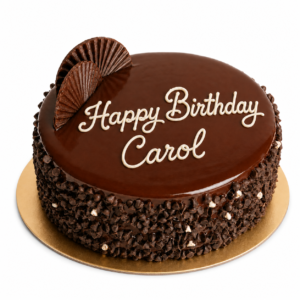 Home New "Chocochips Chocolate Birthday Cake with moist chocolate sponge, rich chocolate frosting, and crunchy chocolate chips, freshly baked by Carol Cakes & Cafe in Mararikulam, Alappuzha."