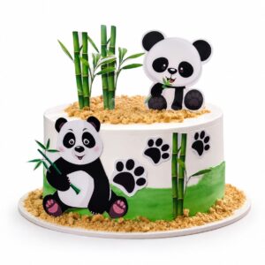 panda theme cake by Carol Cakes &cafe Mararikulam