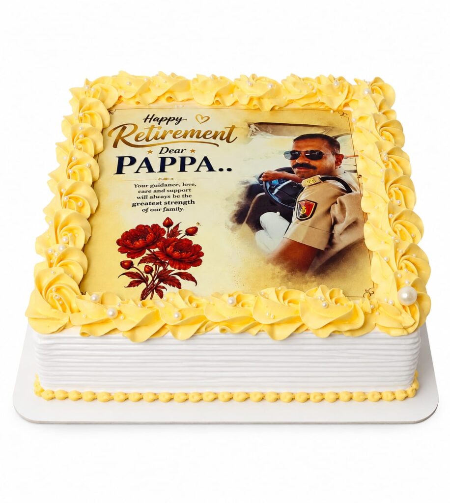 Square photo cake by carol cakes & cafe mararikulam