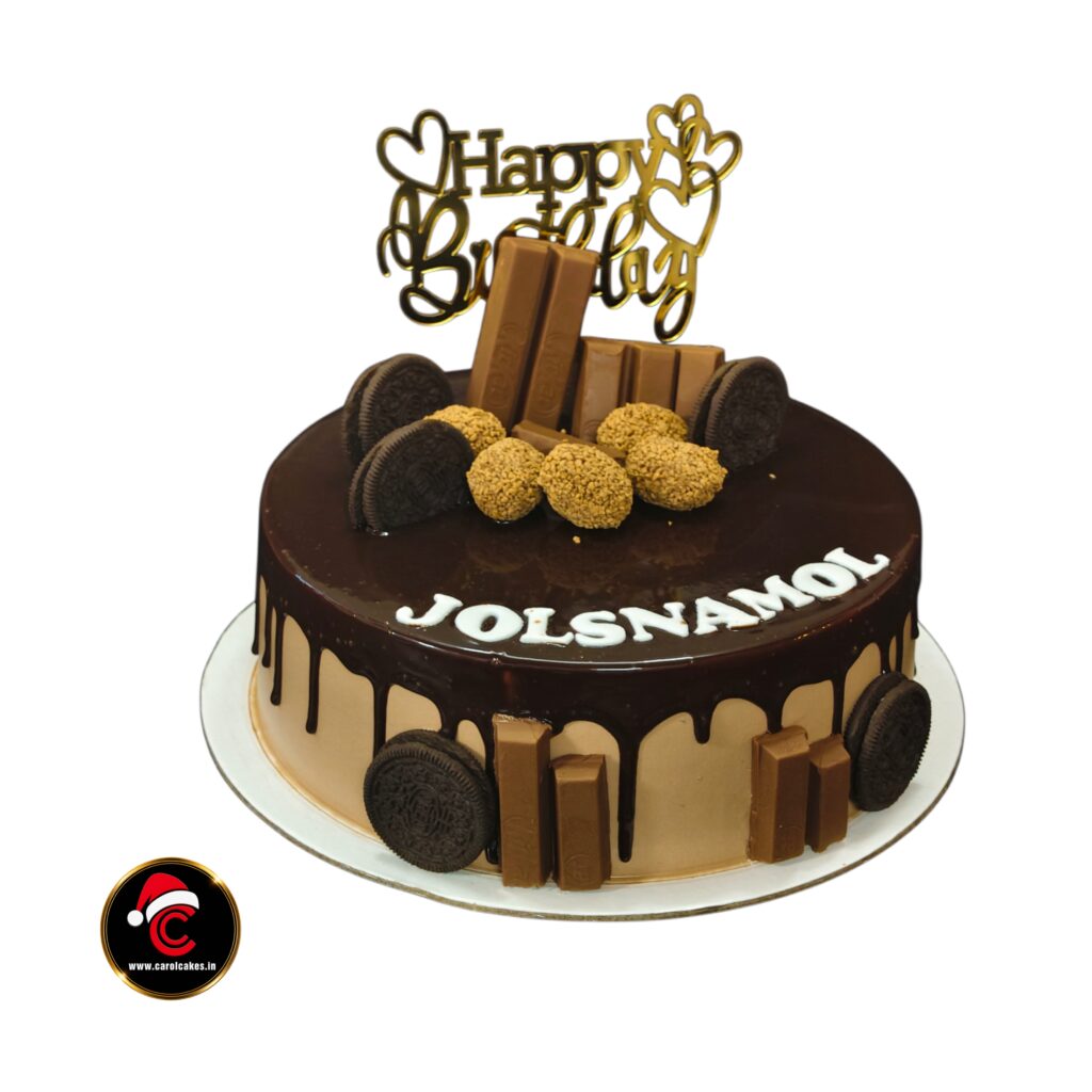 Chocolate overload birthday cake by Carol cakes & Cafe Mararikulam