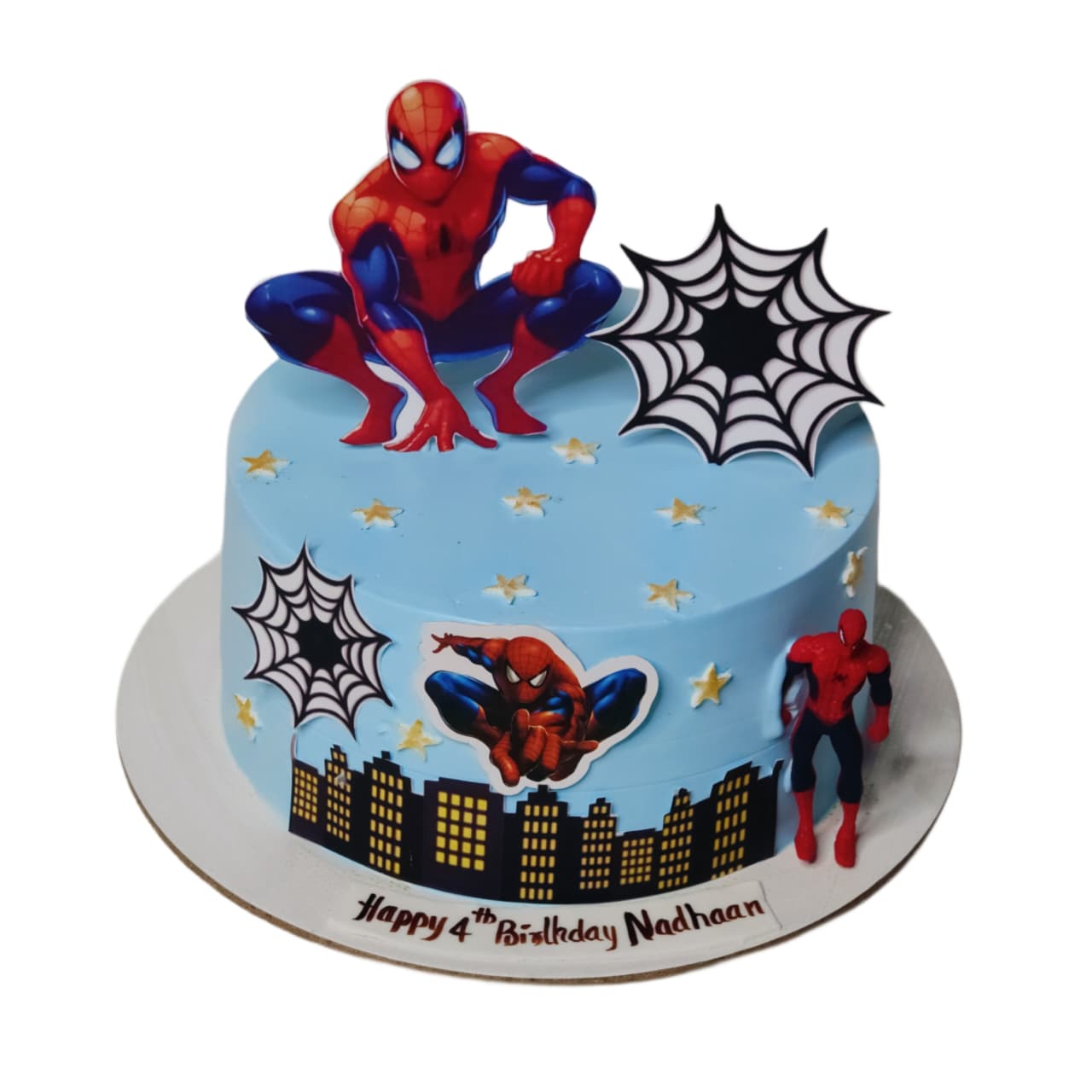 spidderman theme cake spidderman theme cake by Carol Cakes & Cafe Mararikulam