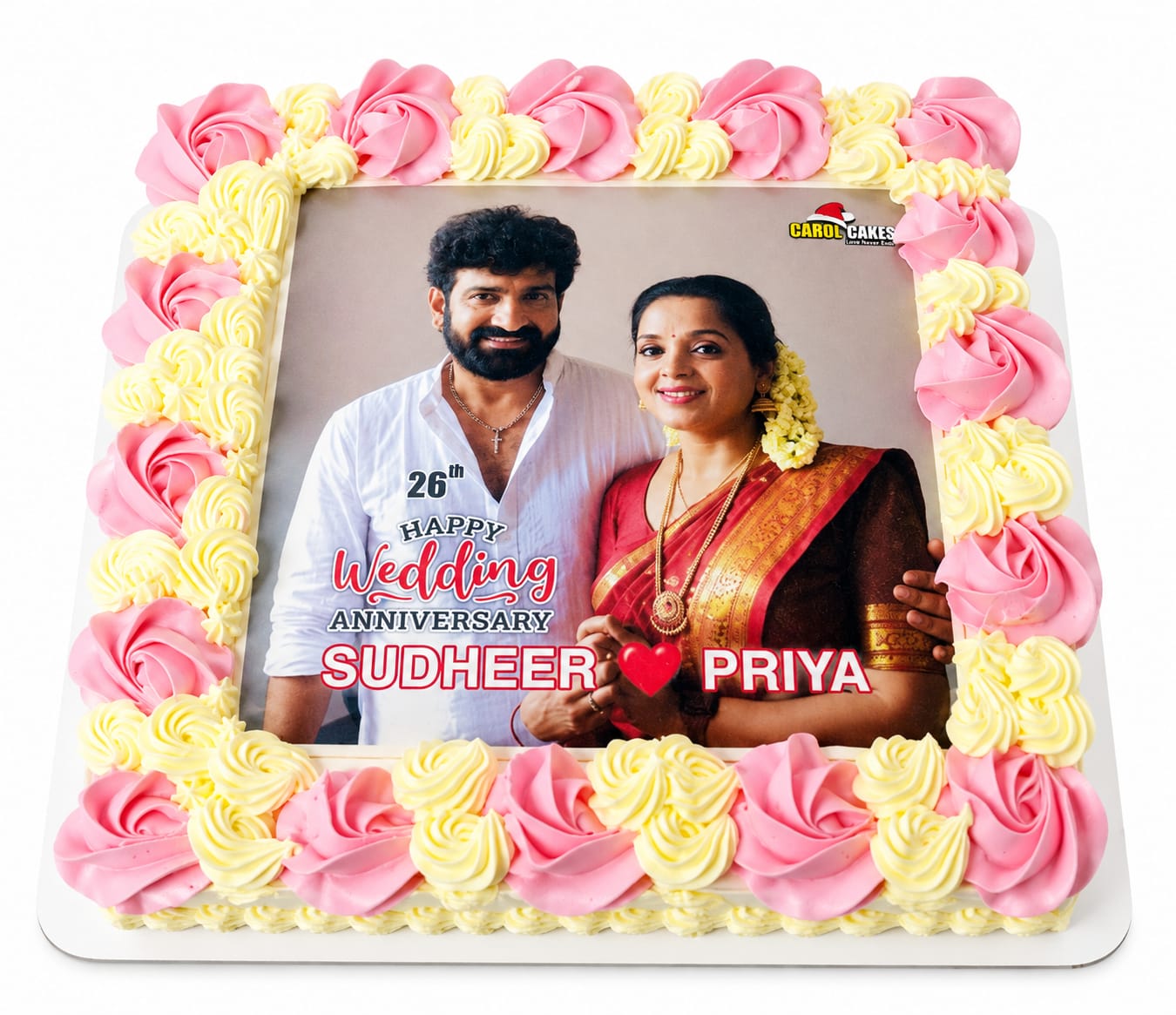 square photo cake square photo cake by carol cakes & cafe Mararikulam