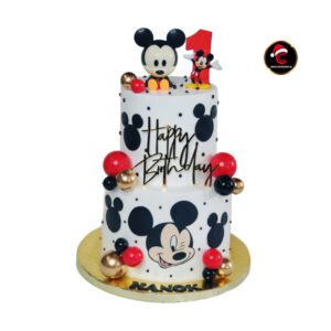 Mickey Mouse Theme Birthday Cake by Carol Cakes & Cafe Mararikulam