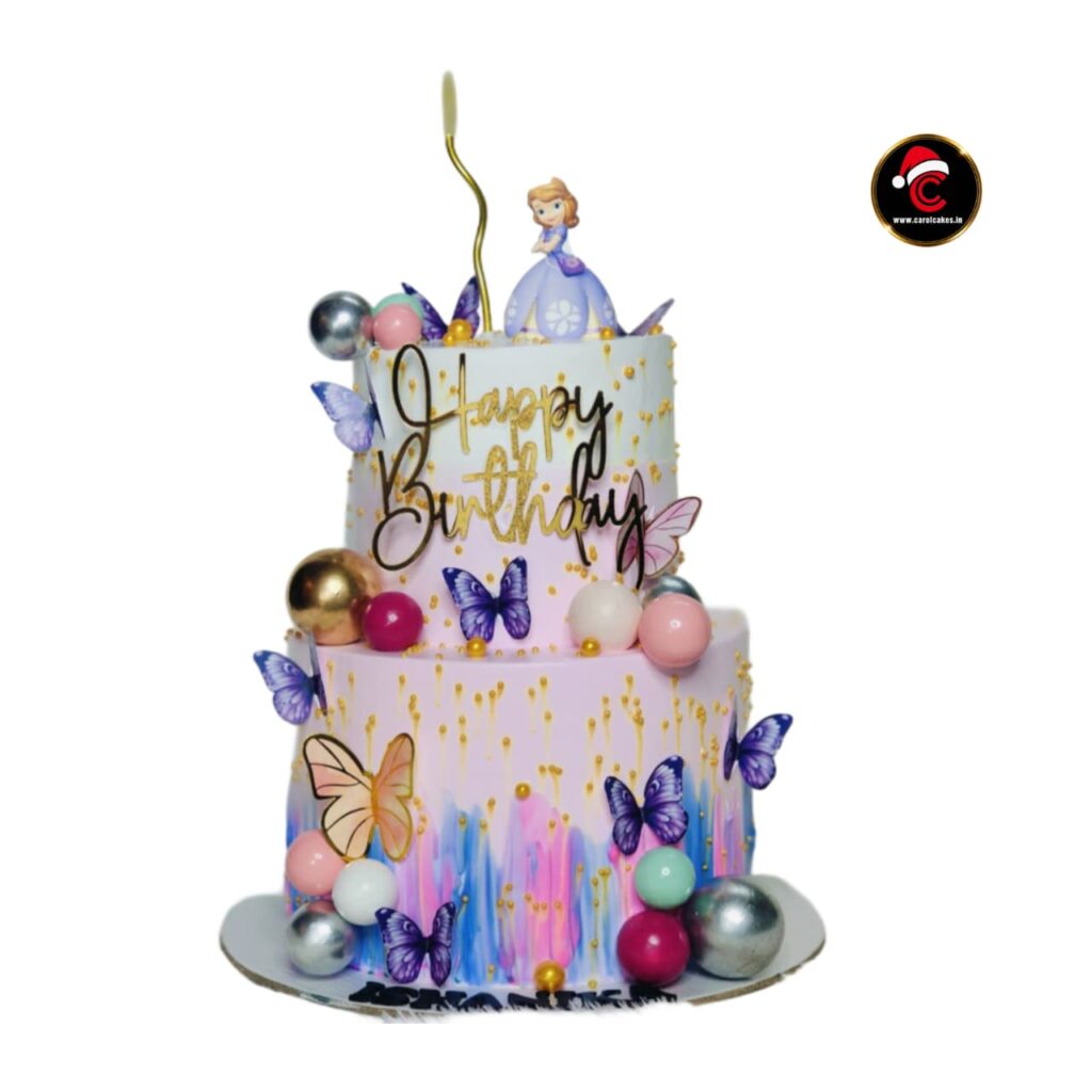 Butterfly Princess Theme Birthday Cake by Carol Cakes & Cafe Mararikulam